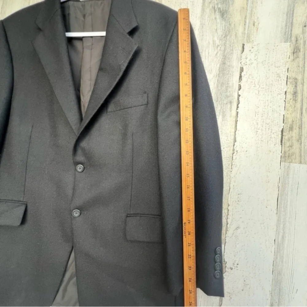Loro Piana Men’s 100% Cashmere Black‎ Blazer - Size 42R